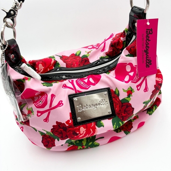 Betsey Johnson Handbags - Betseyville Dangerous In Love Pink Hobo  Bag